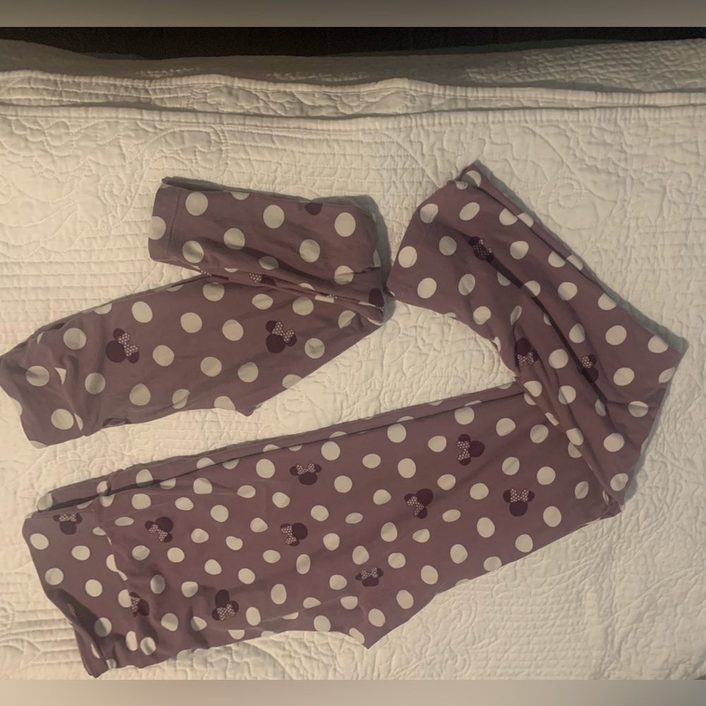 Mommy and Me - lularoe leggings - purple Minnie Mouse